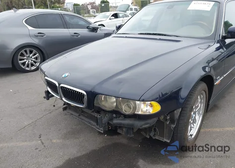2000 BMW 750Il Il z USA, uszkodzony, nr VIN WBAGJ0348YDD73785